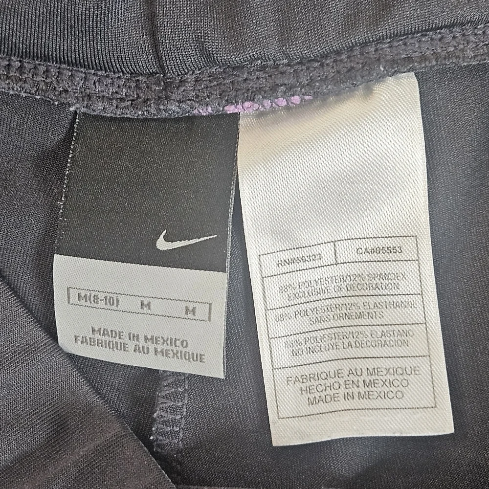Nike Pants Womens Medium Grey Pink Yoga Gym Activewear‎